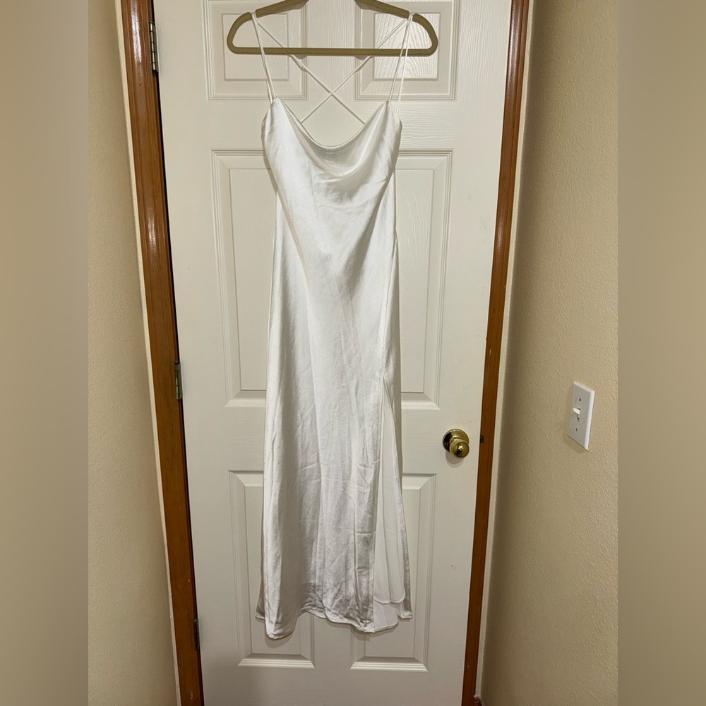 Third Form White Satin Dress